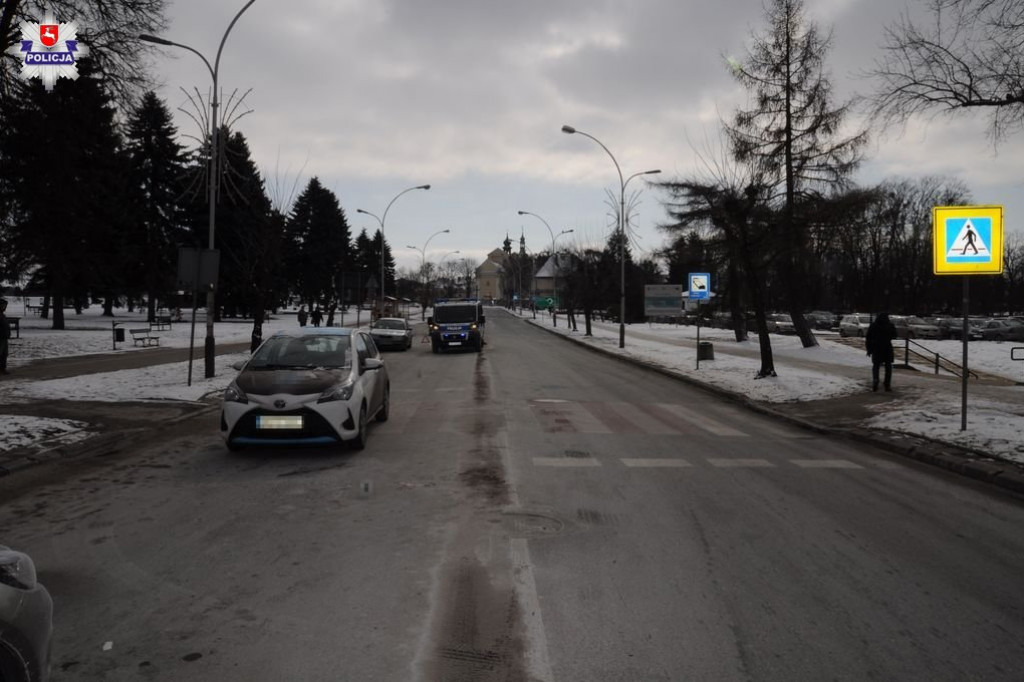 Zamość: Potrącenie pieszego na ul. Piłsudskiego