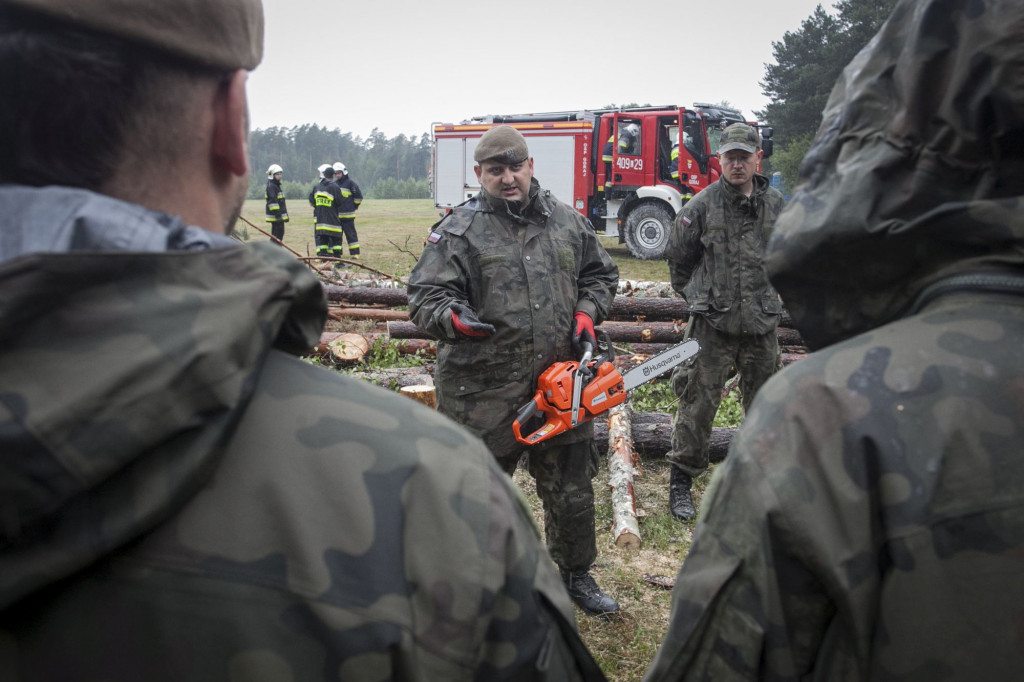 Pow. Biłgorajski: Terytorialsi na szkoleniu zgrywającym służb ratowniczych 