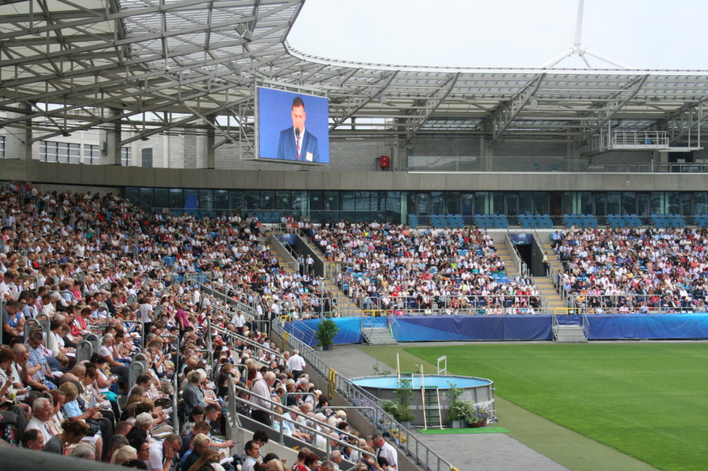 Lublin: Chrzest na stadionie [FOTO]