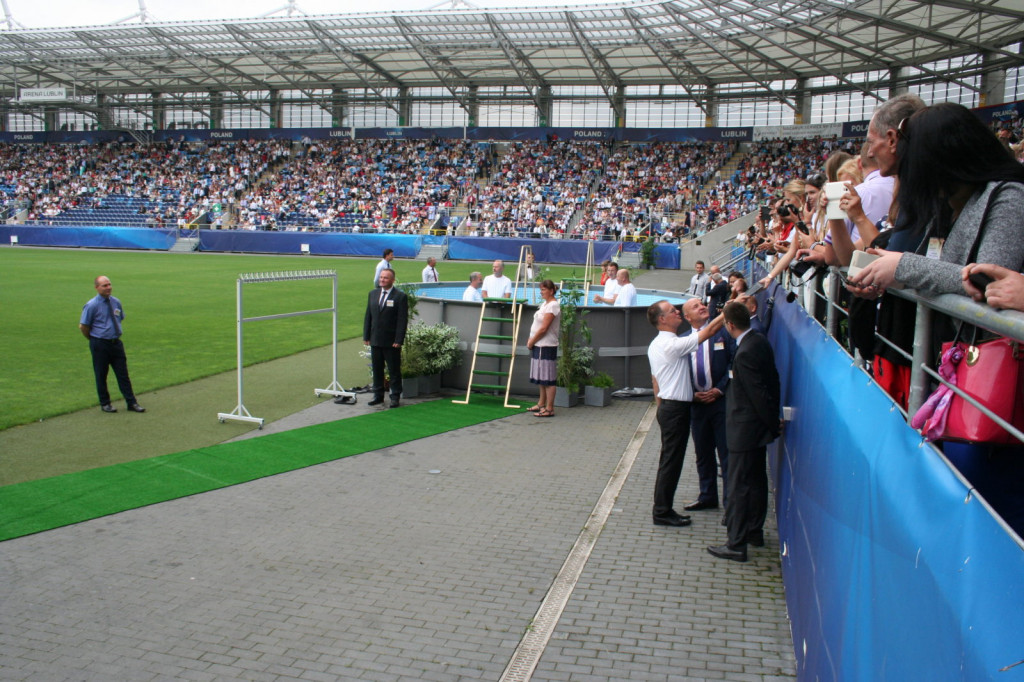 Lublin: Chrzest na stadionie [FOTO]