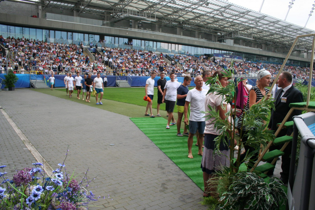 Lublin: Chrzest na stadionie [FOTO]