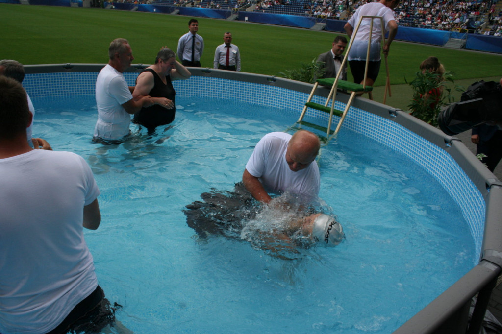 Lublin: Chrzest na stadionie [FOTO]