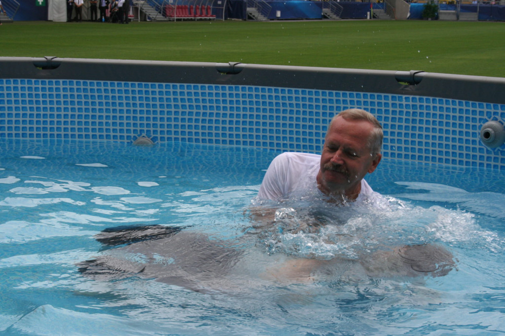 Lublin: Chrzest na stadionie [FOTO]