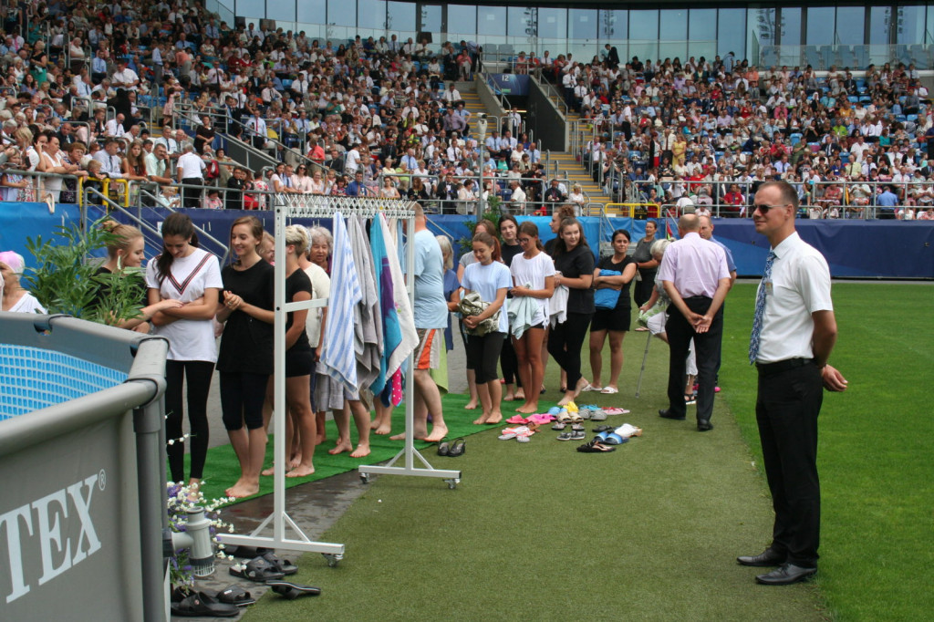 Lublin: Chrzest na stadionie [FOTO]