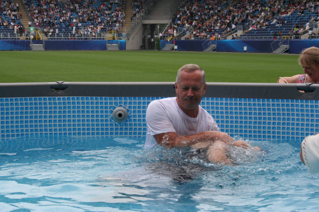 Lublin: Chrzest na stadionie [FOTO]