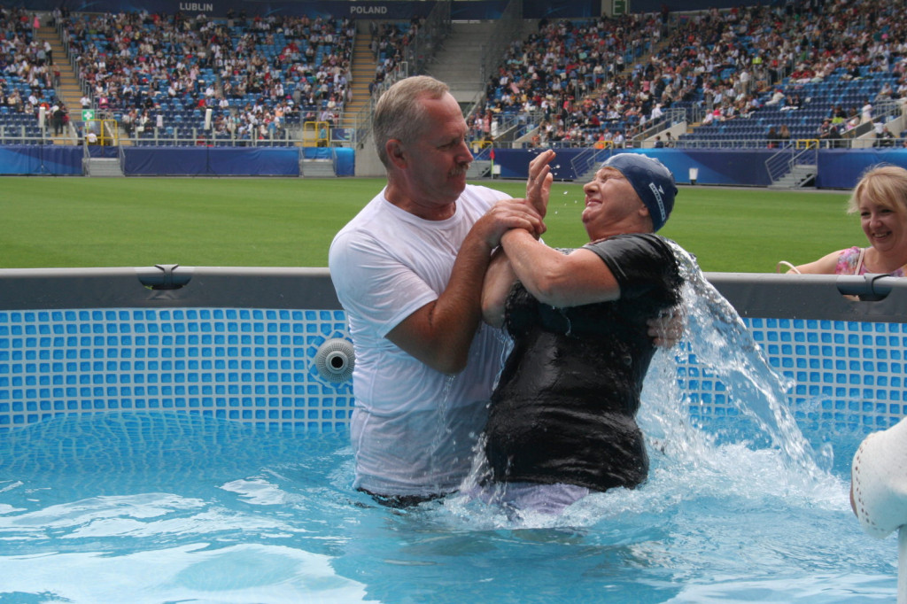 Lublin: Chrzest na stadionie [FOTO]