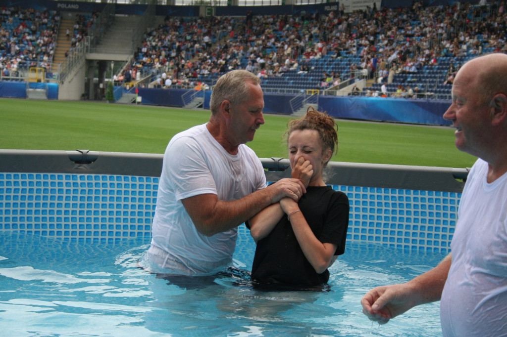 Lublin: Chrzest na stadionie [FOTO]