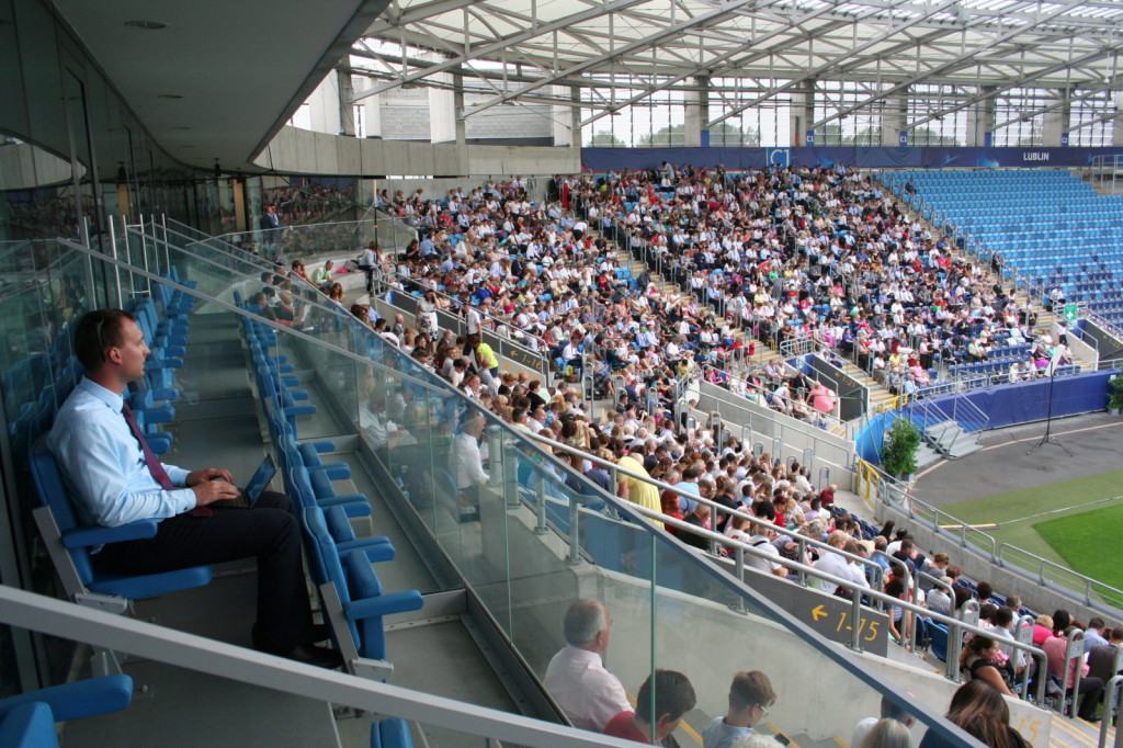 Lublin: Chrzest na stadionie [FOTO]