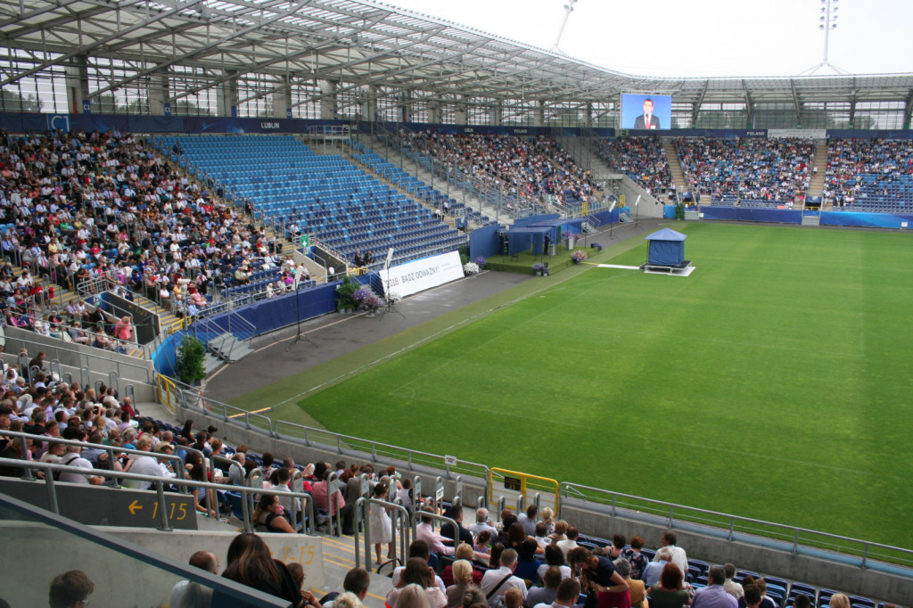 Lublin: Chrzest na stadionie [FOTO]