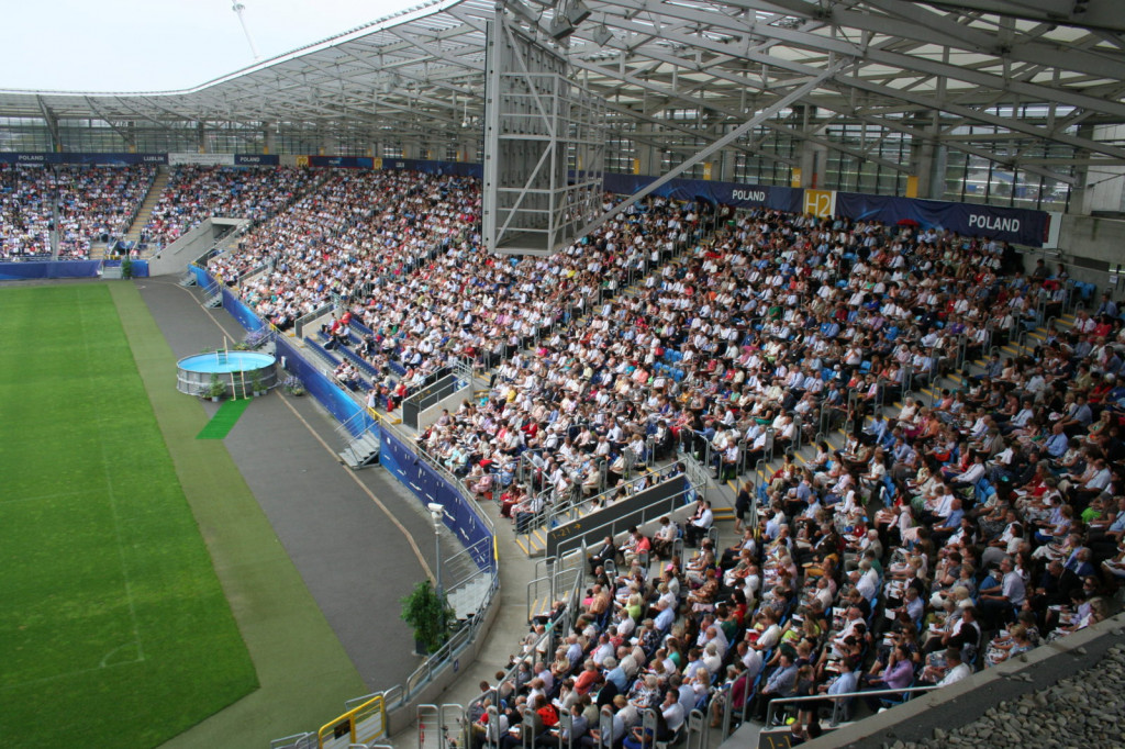 Lublin: Chrzest na stadionie [FOTO]