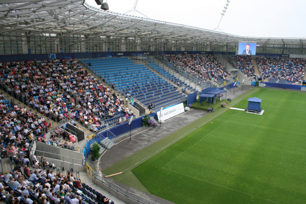 Lublin: Chrzest na stadionie [FOTO]