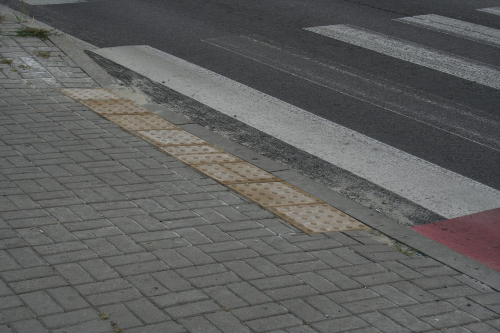 Zamość: Będzie więcej integracyjnych płytek chodnikowych