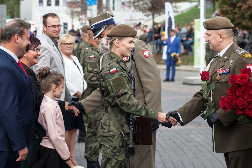 Lublin: Przysięga lubelskich Terytorialsów w setną rocznicę  urodzin Zapory