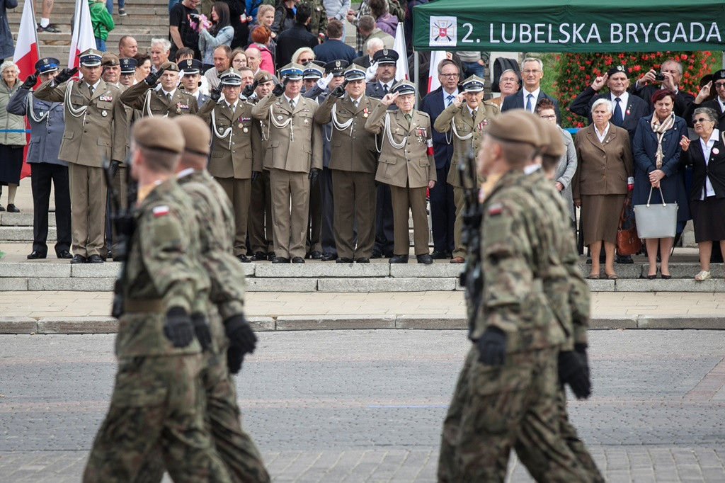Lublin: Przysięga lubelskich Terytorialsów w setną rocznicę  urodzin Zapory