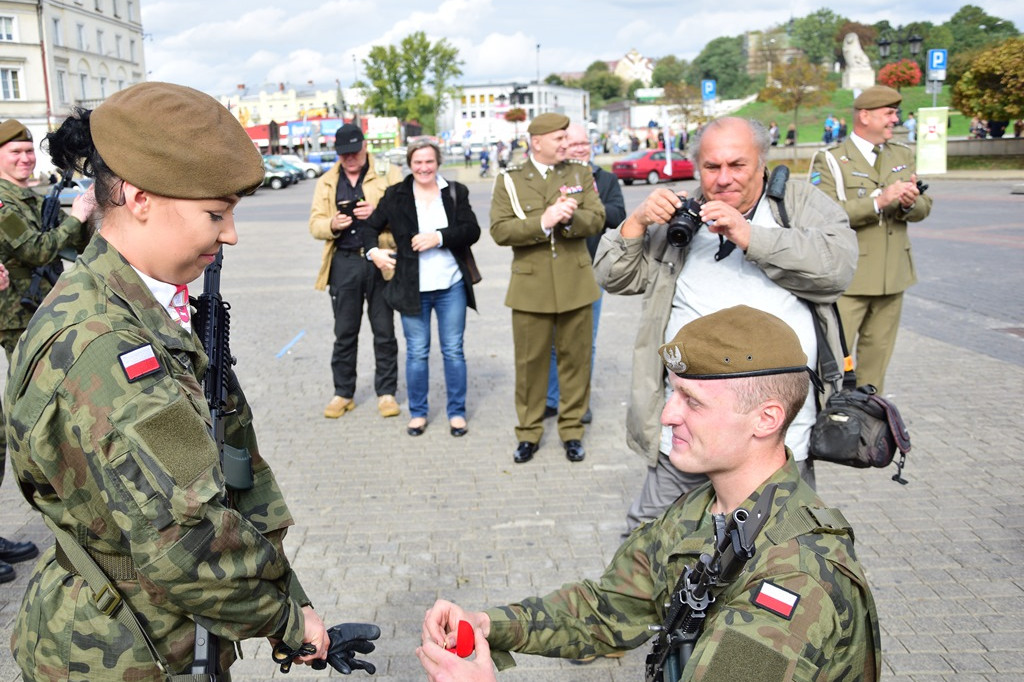 Lublin: Przysięga lubelskich Terytorialsów w setną rocznicę  urodzin Zapory