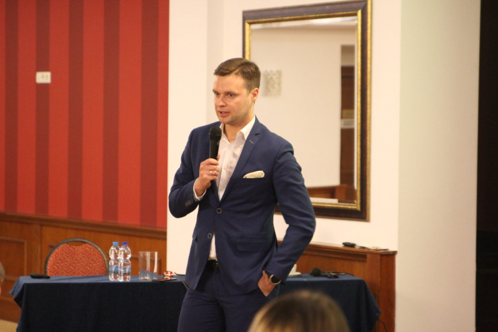 Zamość: Zbigniew Chołyk i Piotr Kuśmierzak na spotkaniu Biznes Lubelskie 2018