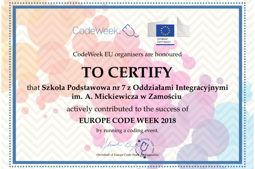 Zamość: Code Week czyli Europejski Tydzień Kodowania  w SP nr 7 [FOTO]
