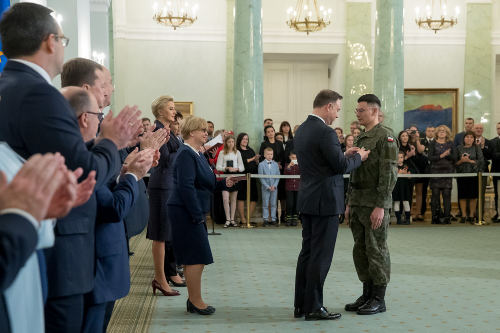 Żołnierz OT odznaczony Medalem za Ofiarność i Odwagę