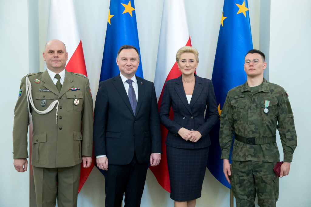 Żołnierz OT odznaczony Medalem za Ofiarność i Odwagę