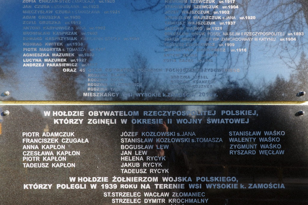 gm. Zamość: Odsłonięcie obelisku 
