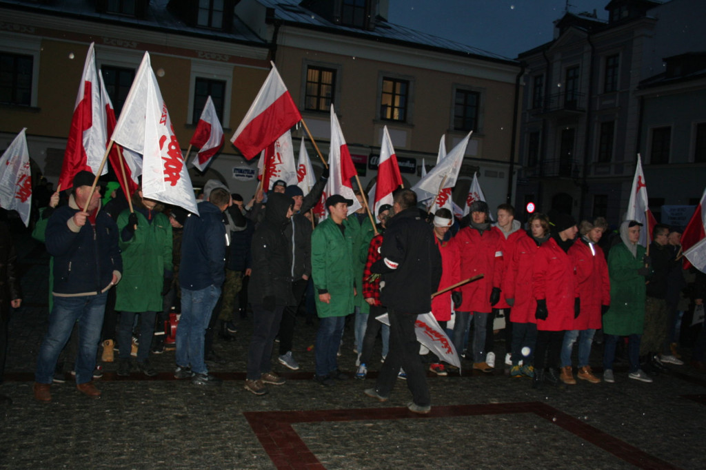 Zamość: Obchody 13 grudnia - 37. rocznica wprowadzenia stanu wojennego [FOTO]