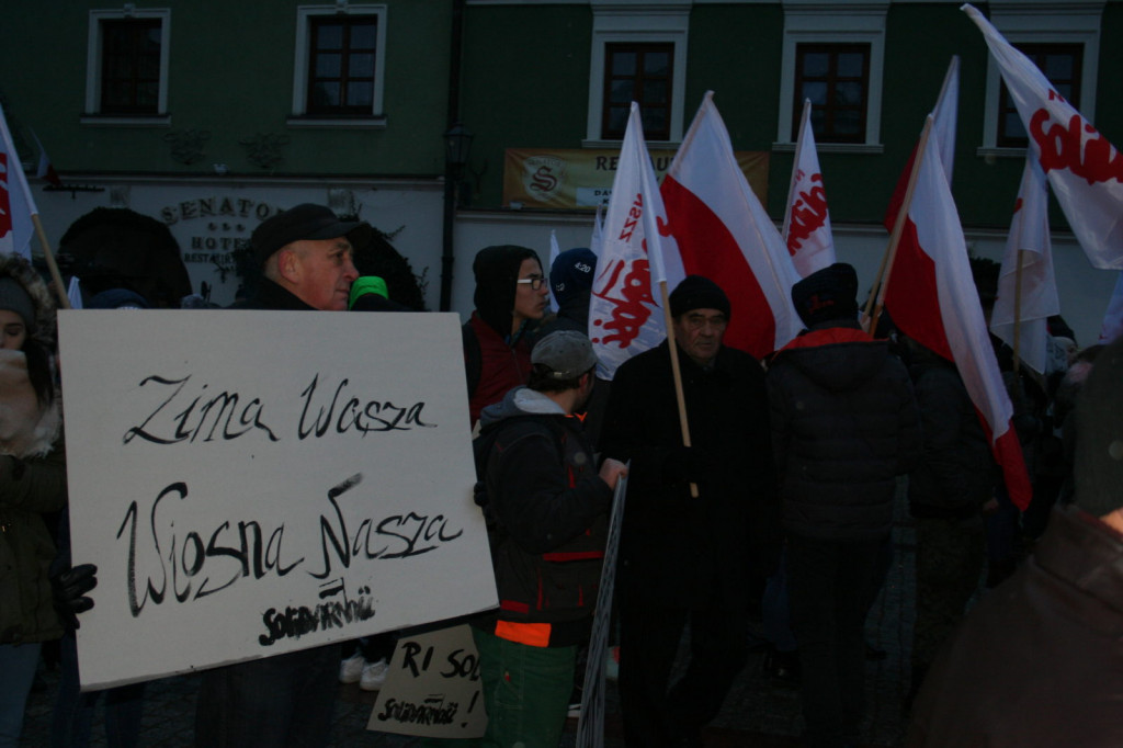 Zamość: Obchody 13 grudnia - 37. rocznica wprowadzenia stanu wojennego [FOTO]