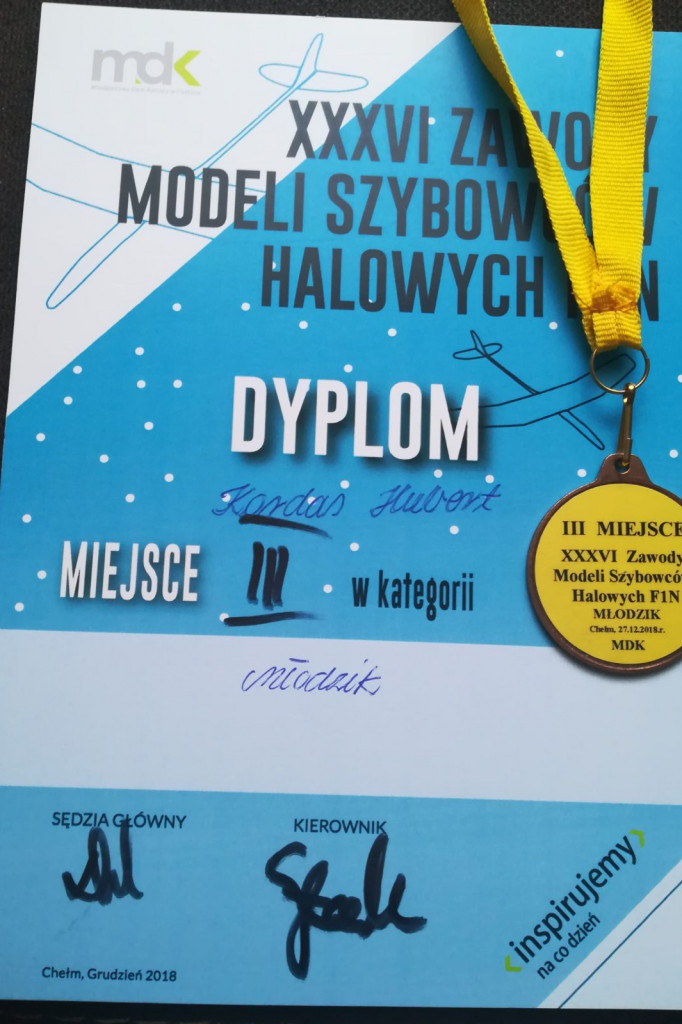 Chełm/Zamość: Zawody modeli F1N w Chełmie i medale Zamojskiej reprezentacji