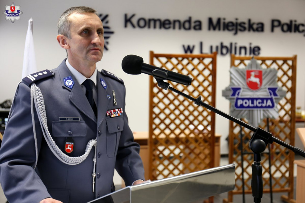 Lublin: Nowi funkcjonariusze, odznaczenia i medale [FOTO]