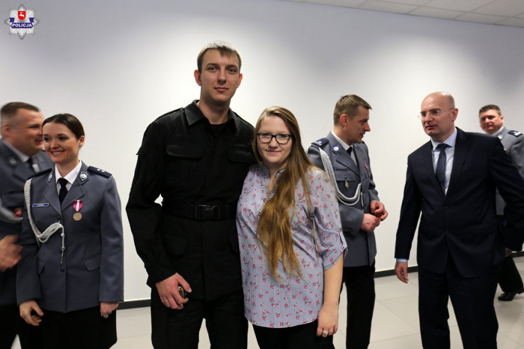 Lublin: Nowi funkcjonariusze, odznaczenia i medale [FOTO]