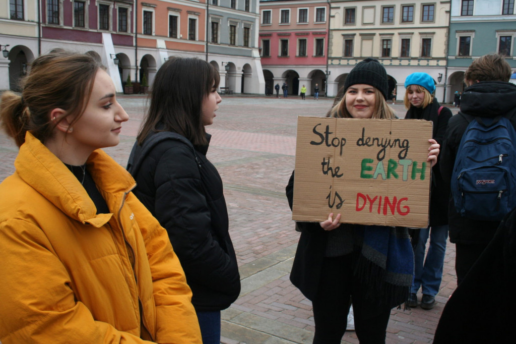 Zamość: Strajkowali dla klimatu [FOTO, VIDEO]