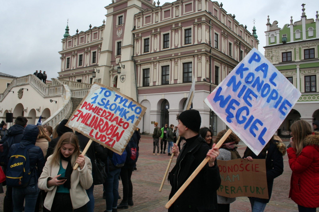 Zamość: Strajkowali dla klimatu [FOTO, VIDEO]