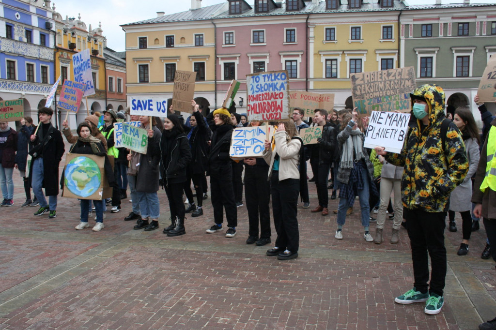Zamość: Strajkowali dla klimatu [FOTO, VIDEO]