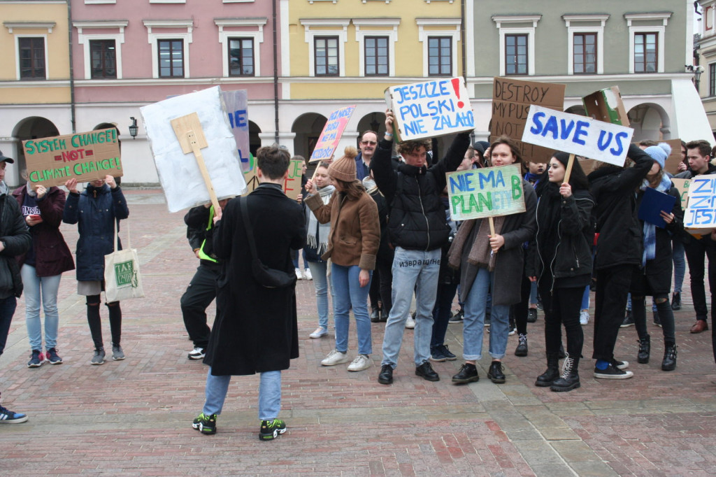 Zamość: Strajkowali dla klimatu [FOTO, VIDEO]