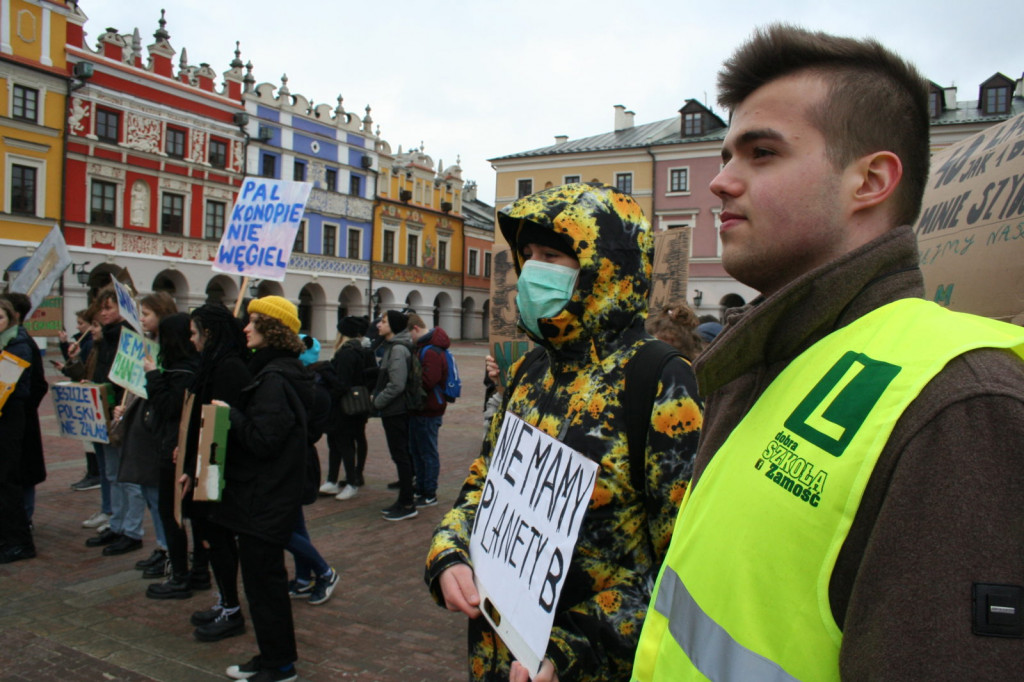 Zamość: Strajkowali dla klimatu [FOTO, VIDEO]