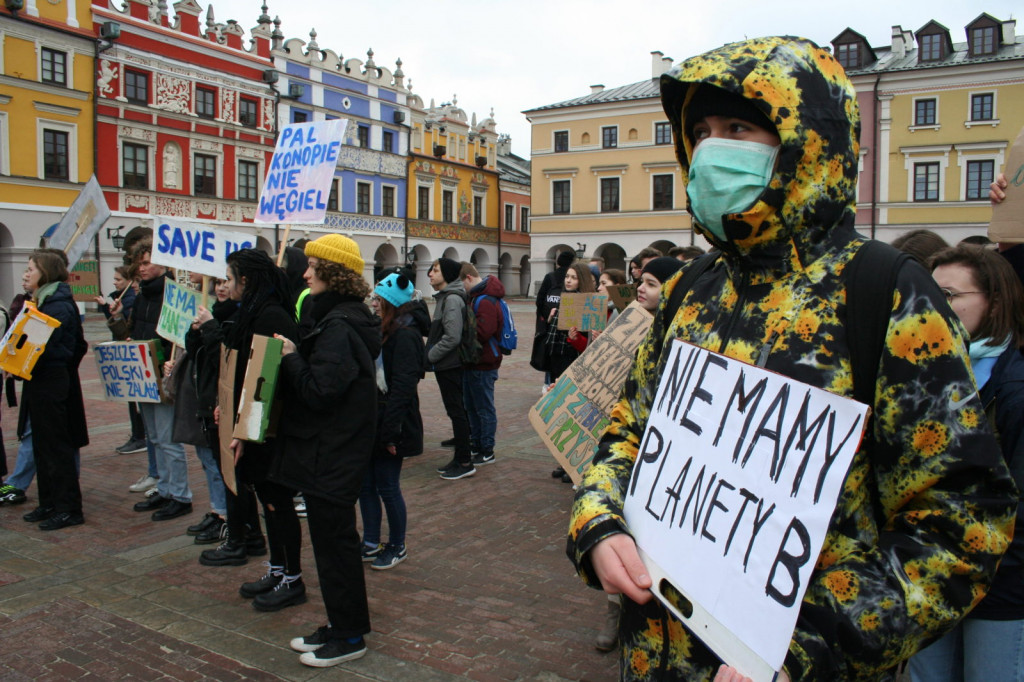 Zamość: Strajkowali dla klimatu [FOTO, VIDEO]