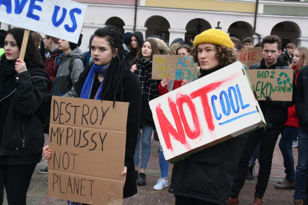Zamość: Strajkowali dla klimatu [FOTO, VIDEO]