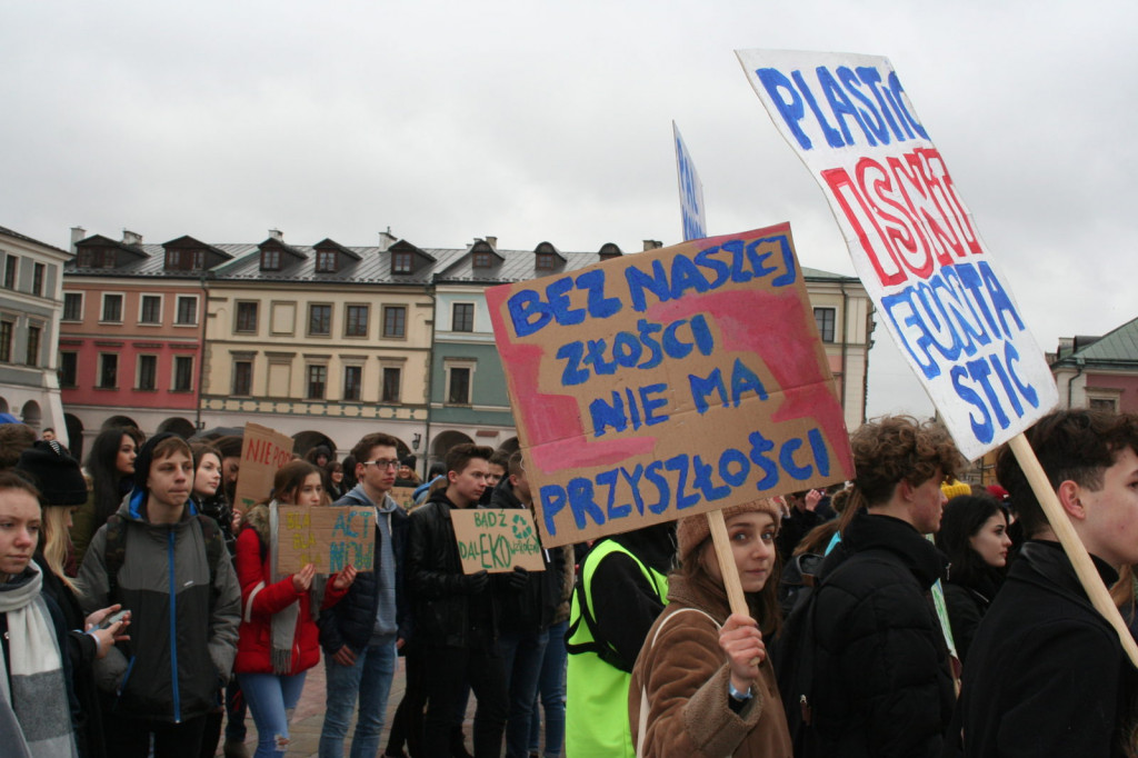 Zamość: Strajkowali dla klimatu [FOTO, VIDEO]