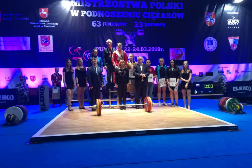 Worek medali sztangistów KS 