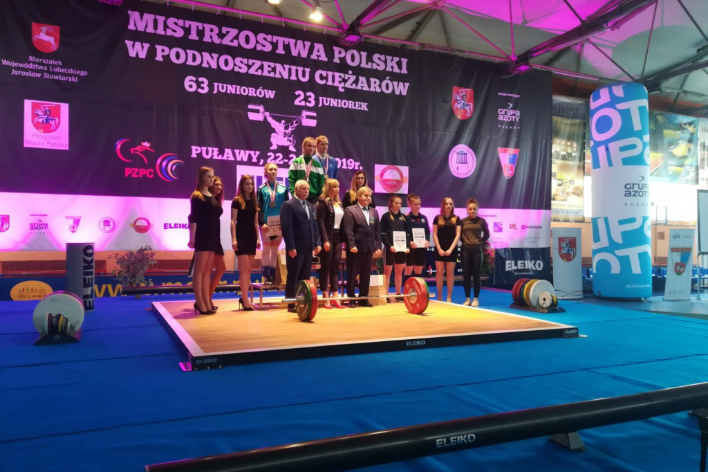Worek medali sztangistów KS 