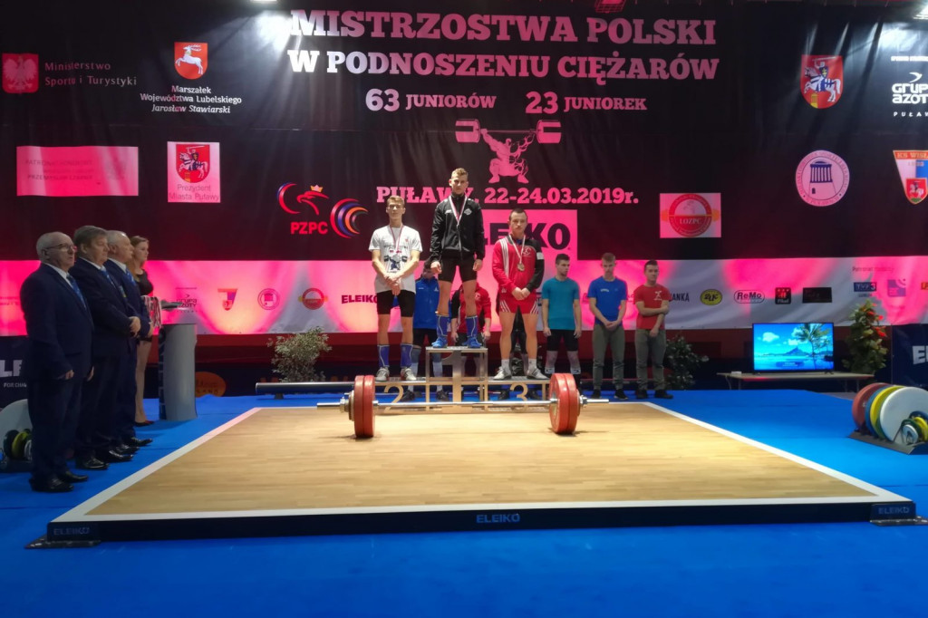 Worek medali sztangistów KS 