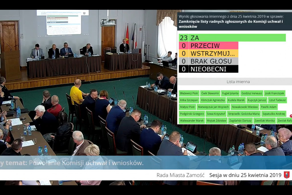 NA ŻYWO: Dzisiaj pierwsza sesja Rady Miasta z nowym system e-sesja