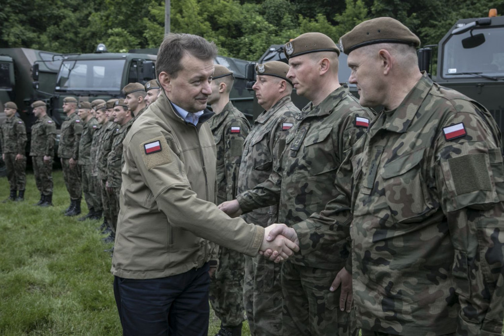 Przysięga żołnierzy OT na placu Zamkowym w Lublinie