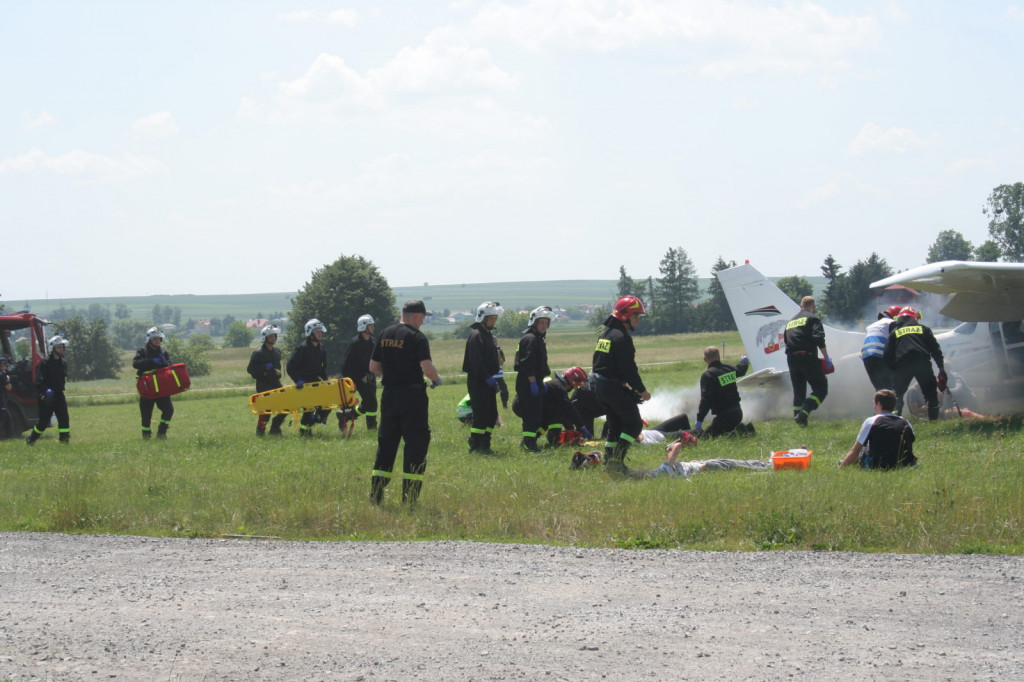 Przygotowania lotniska do sytuacji zagrożenia [ZDJĘCIA]