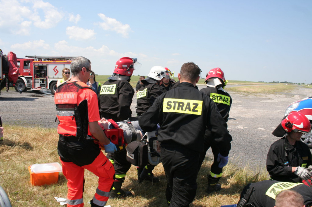 Przygotowania lotniska do sytuacji zagrożenia [ZDJĘCIA]