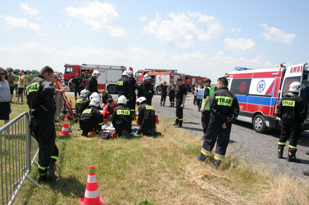 Przygotowania lotniska do sytuacji zagrożenia [ZDJĘCIA]