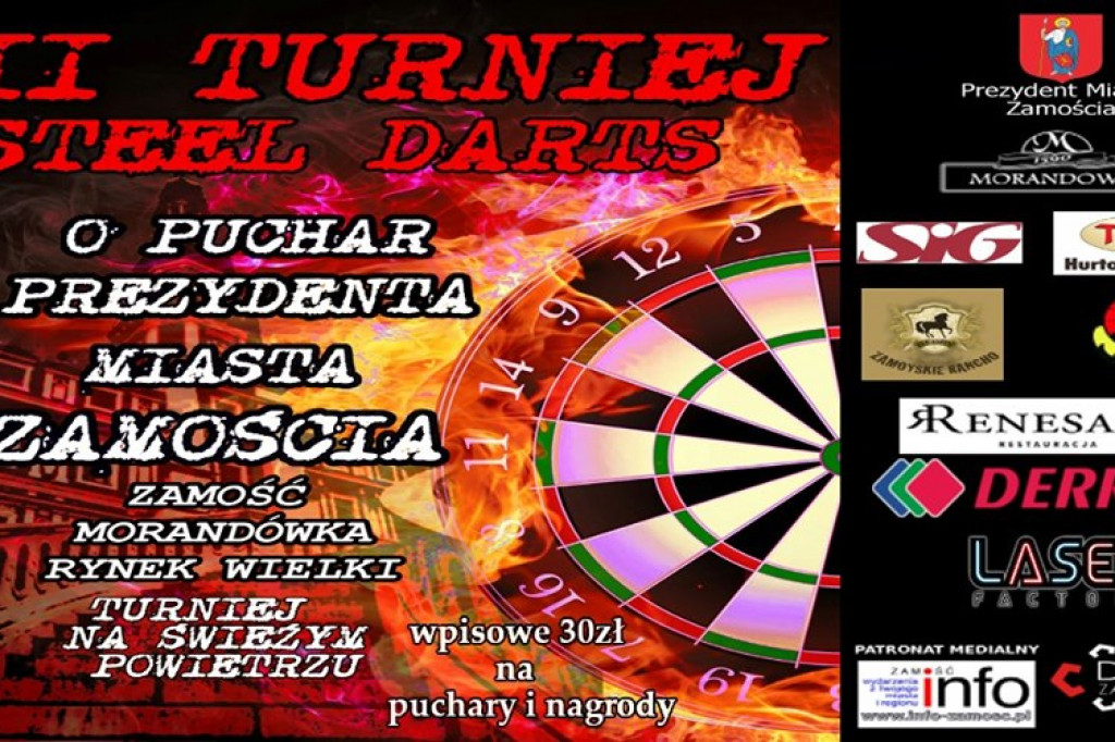 Sportowy weekend w Zamościu! III Turniej Steel Darts o Puchar Prezydenta [ZDJĘCIA]