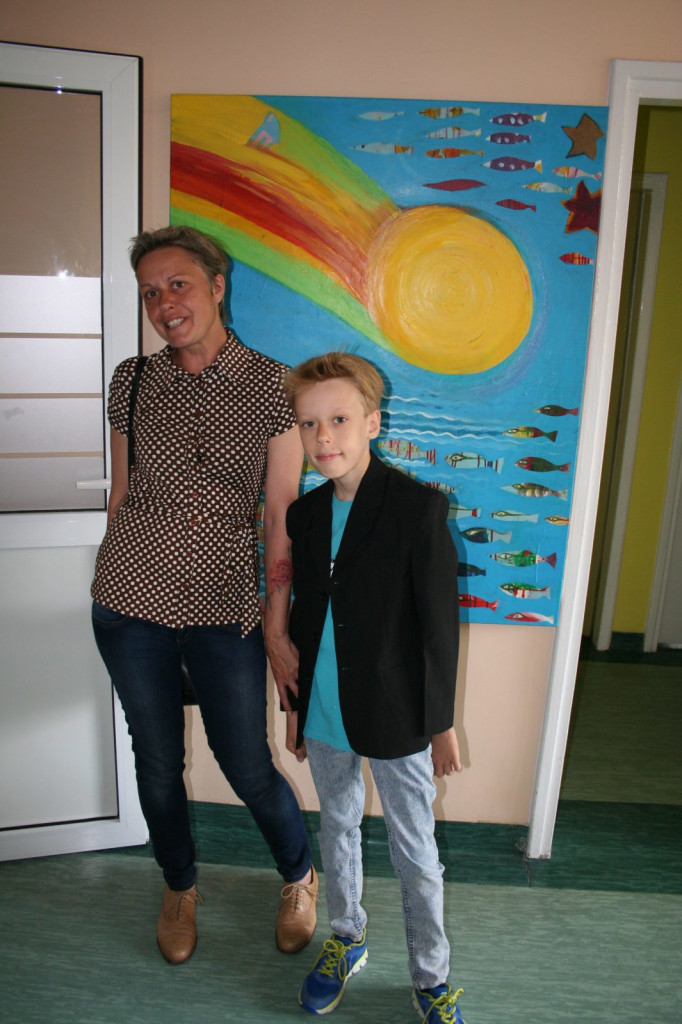 Obrazy Wioletty Lewandowskiej na oddziale pediatrycznym [ZDJĘCIA, VIDEO]