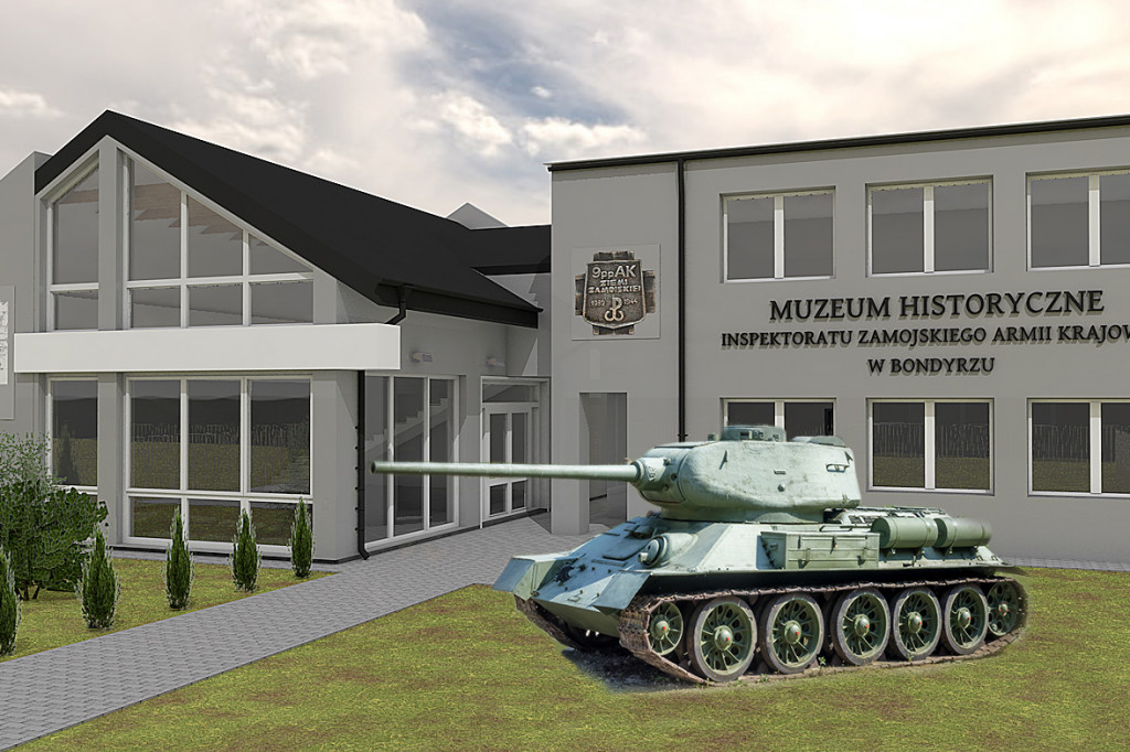 Muzeum Historycznego Inspektoratu Zamojskiego AK w Bondyrzu czeka rozbudowa [WIZUALIZACJA]