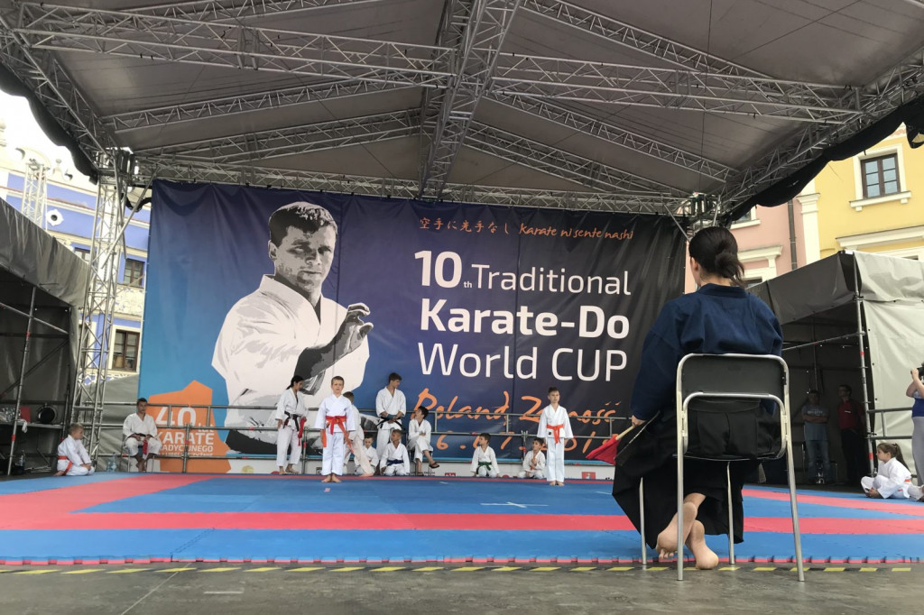 Karate na Rynku Wielkim w Zamościu [ZDJĘCIA]