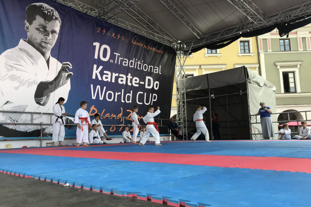 Karate na Rynku Wielkim w Zamościu [ZDJĘCIA]
